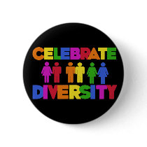 Celebrate Diversity buttons by EllesPlanet Celebrate Diversity buttons