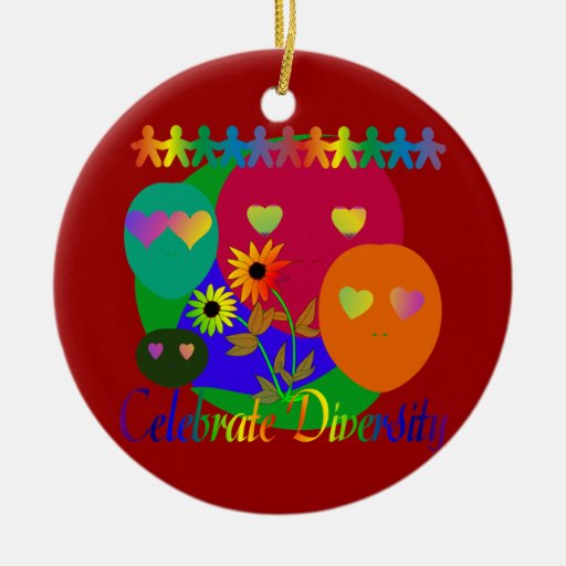 Celebrate Diversity Christmas Ornaments | Zazzle