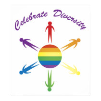 Celebrate Diversity Circle Posters posters