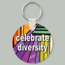 Celebrate Diversity keychains