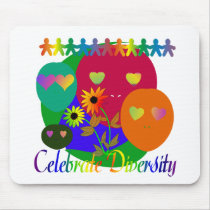 Celebrate Diversity mousepads by orsobear Celebrate Diversity mousepads