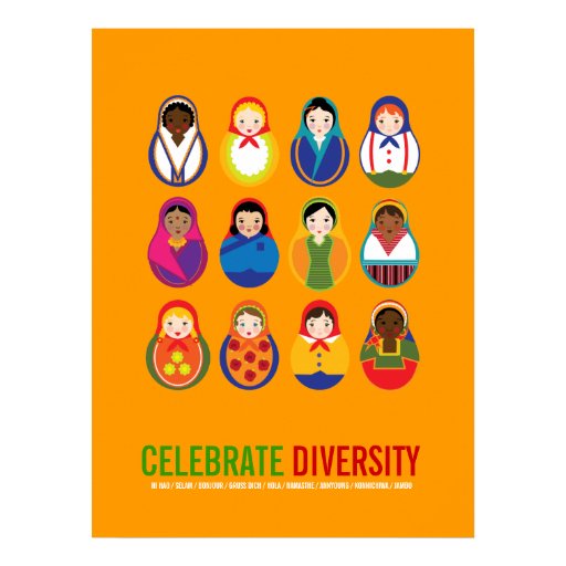 Celebrate Diversity Multicultural Day Posters | Zazzle