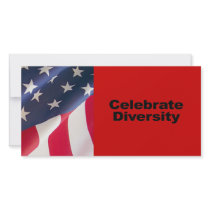 Celebrate Diversity Personalized Photo Card