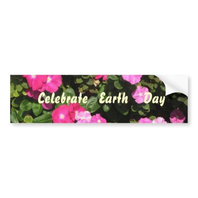 Celebrate Earth Day Bumper sticker by DonnaGrayson