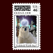 "CELEBRATE EARTH DAY!" Postage stamps