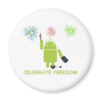 Celebrate Freedom (Android Software Developer) magnet