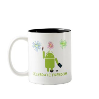 Celebrate Freedom (Android Software Developer) mug