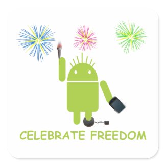 Celebrate Freedom (Android Software Developer) sticker