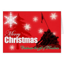 Celebrate Freedom Military Christmas Card