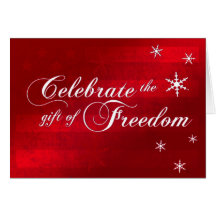 Celebrate Freedom Military Christmas Card