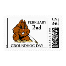 Celebrate Groundhog Day Postage