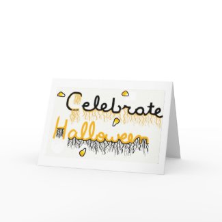 celebrate halloween card