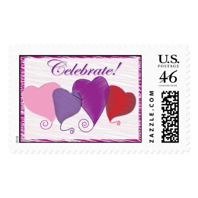 Celebrate Hearts stamps for special ocassions