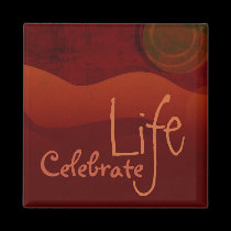 Celebrate Life Earth Magnet