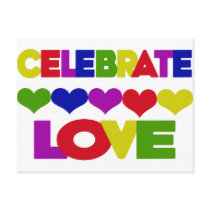 Celebrate Love postcards by EllesPlanet Celebrate Love postcards