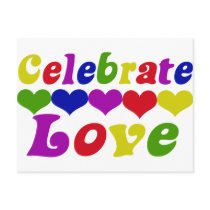 Celebrate Love postcards by EllesPlanet Celebrate Love postcards