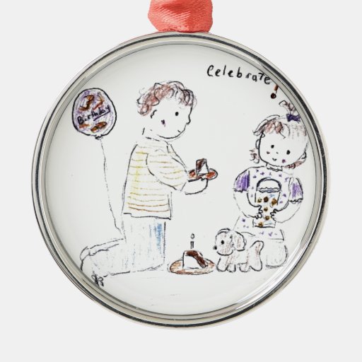 celebrate metal ornament zazzle celebrate metal ornament zazzle
