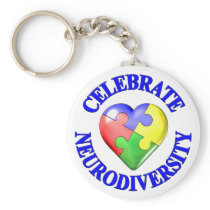 Celebrate Neurodiversity Key Chain