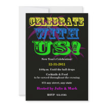 Celebrate New Year's Invitation