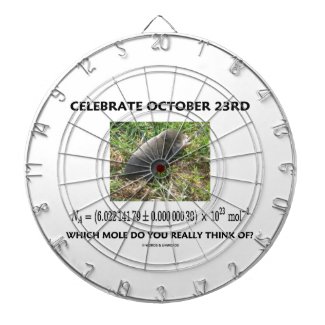 Celebrate October 23rd Which Mole Really Think Of? Dartboard With Darts