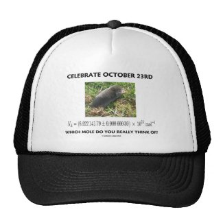 Celebrate October 23rd Which Mole Really Think Of? Hats