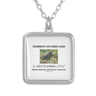 Celebrate October 23rd Which Mole Really Think Of? Necklace