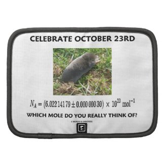 Celebrate October 23rd Which Mole Really Think Of? Planners