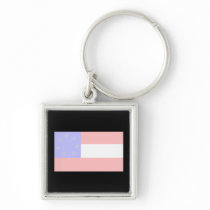 Celebrate Patriotism: 1783 & 1861 Keychain