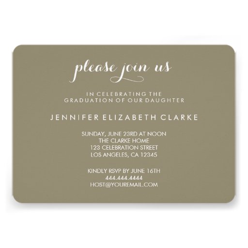 CELEBRATE PHOTO GRADUATION PARTY INVITATION