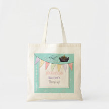 Celebrate Royally Princess Birthday Party Girl Canvas Bags