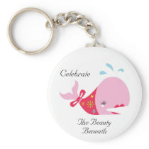 Celebrate The Beauty Beneath_Pinkie The Whale keychains