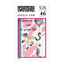 Celebrate the cat in your life postage by wolffreeborn Celebrate the cat in your life postage