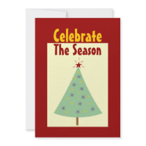 Celebrate The Season Holiday Party Invitations