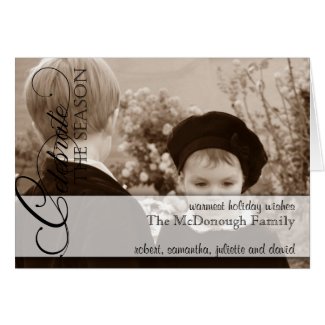 Celebrate the Season Photo Holiday Greeting Card