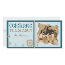 Celebrate the Season Snowflake Holiday :: 01 photo cards by BeezKneez Celebrate the Season Snowflake Holiday :: 01 photo cards