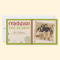 Celebrate the Season Snowflake Holiday :: 03 photo cards