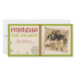 Celebrate the Season Snowflake Holiday :: 03 Photo Greeting Card