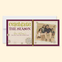 Celebrate the Season Snowflake Holiday :: 05 photo cards