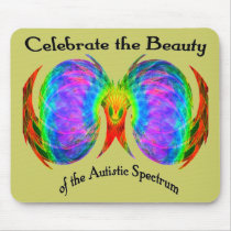 Celebrate the Spectrum Mousepad by autistart Celebrate the Spectrum Mousepad