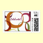 Celebrate Vintage Style Postage Stamp stamps