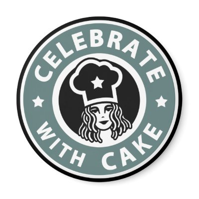 Celebrate With Cake lady magnet by andrewandjack