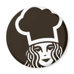 Celebrate With Cake lady-only magnet