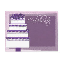Celebrate - with cake! postcards by aslentz Celebrate - with cake! postcards