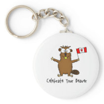 Celebrate Your Beaver Keychain