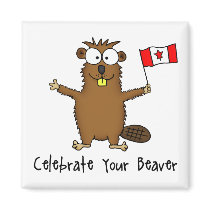 Celebrate Your Beaver Magnet