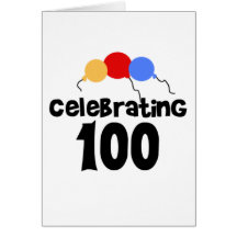 Celebrating 100  greeting card