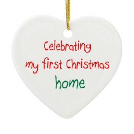 Celebrating 1st Christmas Home ornament