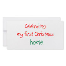 Celebrating 1st Christmas Home photo cards