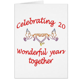 20 Year Wedding Anniversary Cards | Zazzle