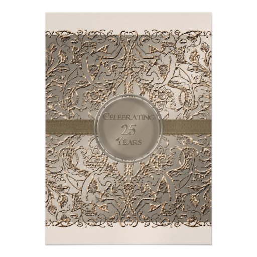 Celebrating 25 years, 25th Anniversary Invitation
